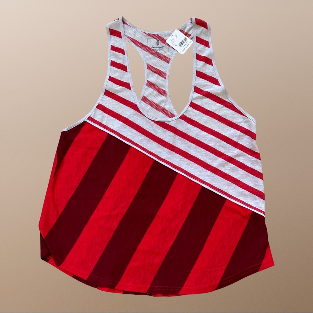 LAST ONE 💋 Free People Movement Keep Rolling Tank - RED ❤️ - Picture 7 of 16